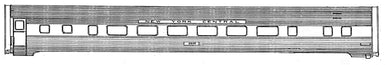 HO Decal NYC stainless steel passenger cars - black lettering - circa 1948-1958