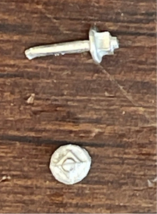 1" BOLT, 2"' SQ NUT W/WASHER (nbw) (20)