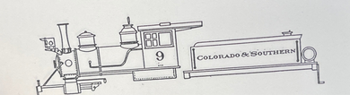 HO Decal C&S steam loco (narrow gauge)- state silver or white lettering -