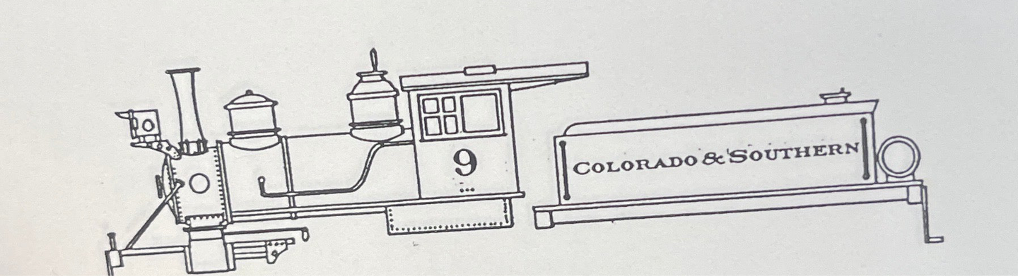 HO Decal C&S steam loco (narrow gauge)- state silver or white lettering -