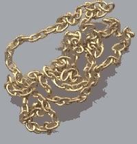 BRASS CHAIN 1'  (1ft)