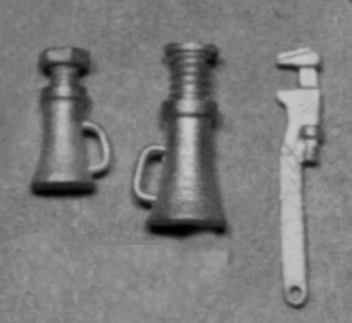 LARGE & SMALL JACK AND A MONKEY WRENCH (3 pc's)
