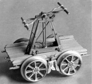 'PUMP' HAND CAR (wood wheels) (kit)