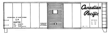 HO Decal CN 46' wood express reefer- as delivered 1921 #10000-10049 -