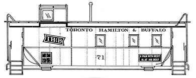 HO Decal CP Int'l of Maine Division 36' outside braced box, circa 1930 #108476-129176