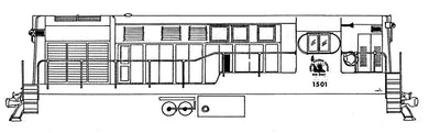 HO Decal CNJ diesel switcher-circa early 1960's to the end -