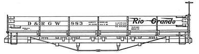 HO Decal GN 40' double sheathed wood box-6' goat herald, circa 1952 #23494-24993