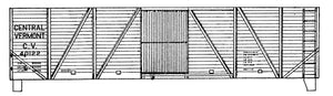 CV single and double door 40' outside braced boxes #40000-40198 -