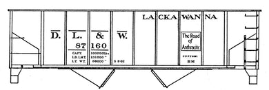 HO Decal TEM 36' double sheathed wood box- circa 1935 #54,82-172 -