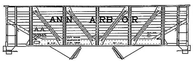 HO Decal AA composite twin hopper, circa 1943 #30900-30974