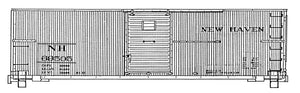HO Decal NH 36' double-sheathed box(rebuilt), boxcar red, circa 1933-