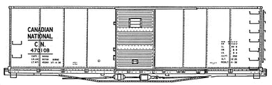 HO Decal CN rebuilt USRA boxcar, circa 1936 to mid 1950's #470000-470249 -