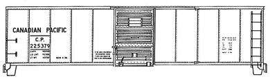 HO Decal CP 1932 AAR 40' boxcar, circa 1936 #225000-225699