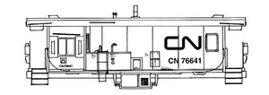 HO Decal CN transfer van - circa 1985 #76500-76709