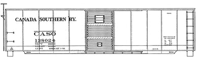 HO Decal CASO 40' Steel boxcar, circa 1953 #138000-138299 -