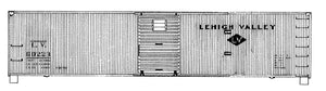 HO Decal LV 40' double sheathed boxcar - Route of the Black Diamond slogan - circa 1945 #60000-60499-