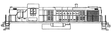 HO Decal RDG roadswitchers and EMD switchers - 1940s-1950s-