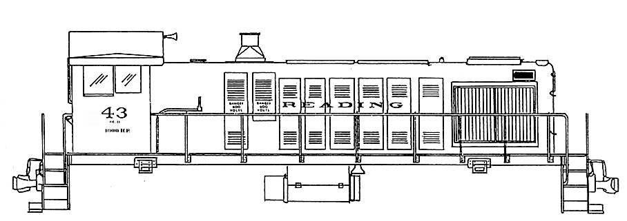 HO Decal RDG Alco and Baldwin switchers - 1930s-1950s