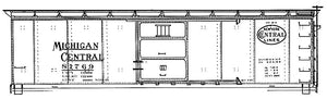 HO Decal MC 40' "USRA-design" boxcar - circa 1935 - Lot 491-B - #81000-81999-