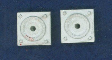 D&RGW passenger car body center plate - 2 per pack