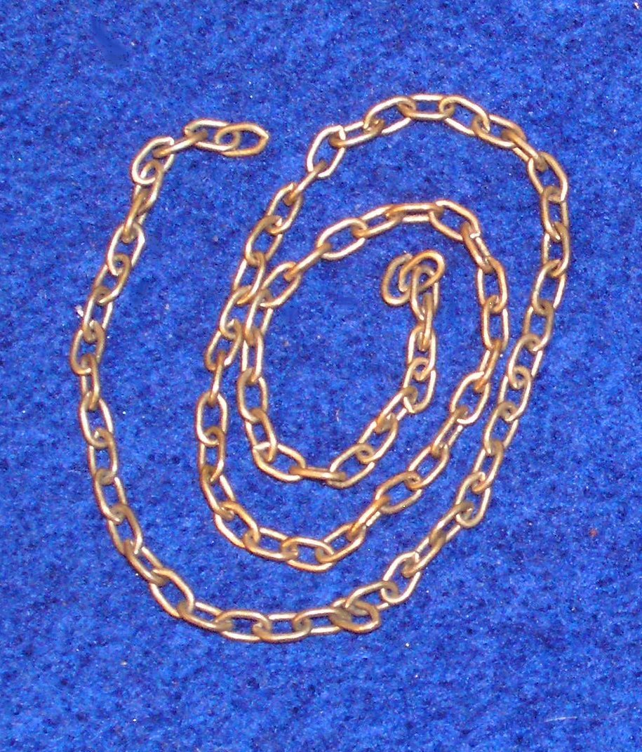 Chain - 7 links per inch - 1 foot length